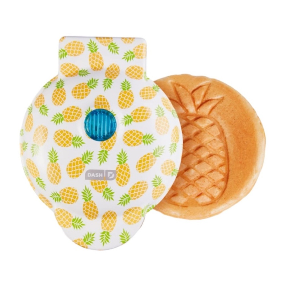 DASH Pineapple Nonstick Mini Waffle Maker NEW NIB